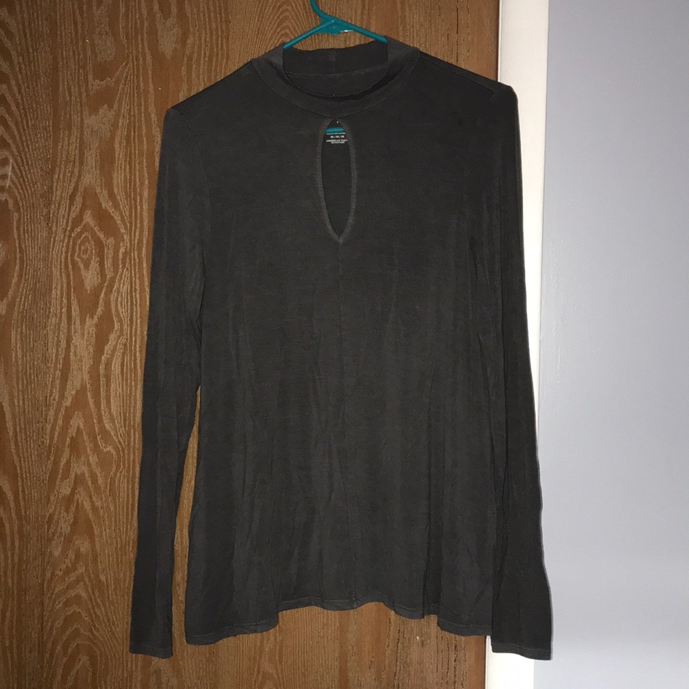 Grey long sleeve top